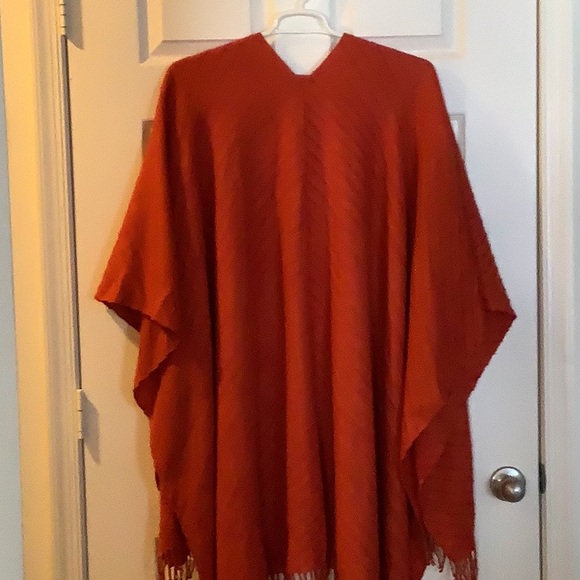 Ashley Stewart Open Front Shawl with Fringes - Picture 6 of 11